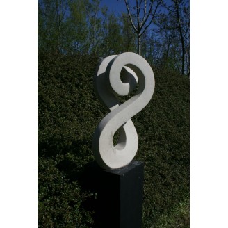 prachtig wit tuinbeeld